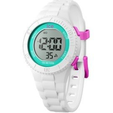 ICE-Watch - ICE digit White turquoise - Weiße Mädchenuhr mit Plastikarmband - 021270 (Small)
